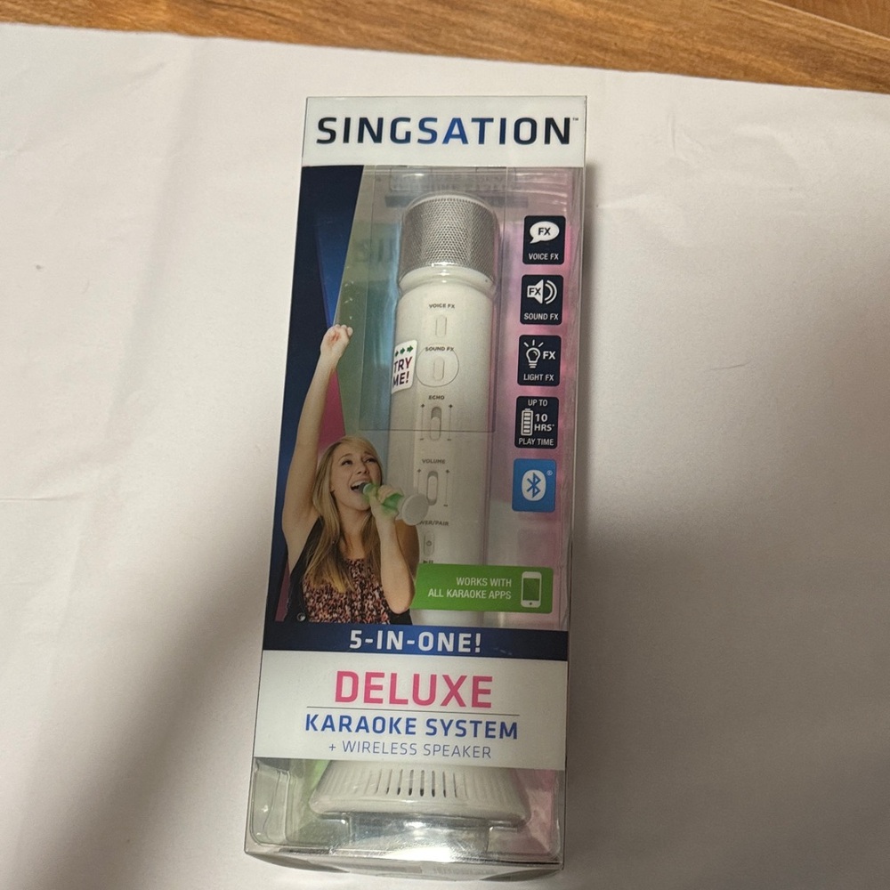Singsation Deluxe Karaoke System with Wireless Speaker